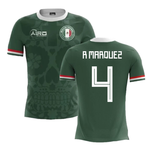 2024-2025 Mexico Home Concept Football Shirt (R.Marquez 4) - Kids