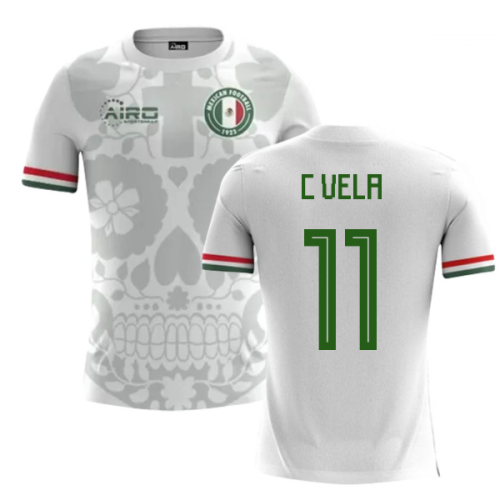 2024-2025 Mexico Away Concept Football Shirt (C.Vela 11) - Kids