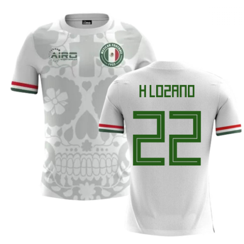 2024-2025 Mexico Away Concept Football Shirt (H.Lozano 22) - Kids