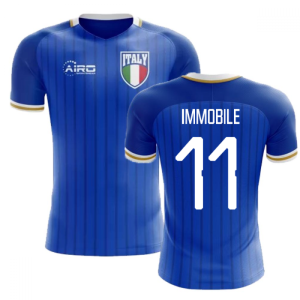 2024-2025 Italy Home Concept Football Shirt (Immobile 11) - Kids