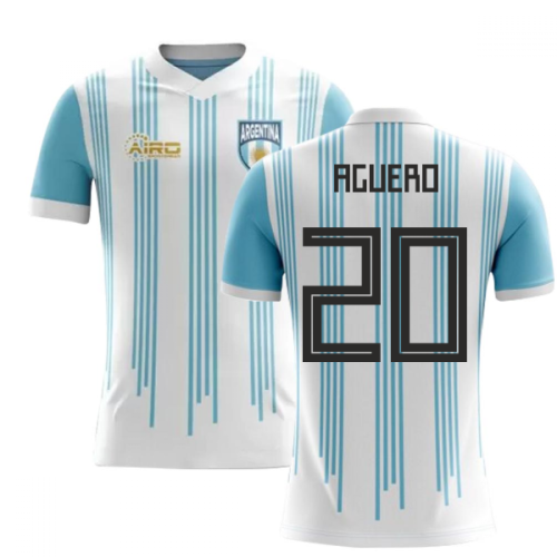 2024-2025 Argentina Home Concept Football Shirt (Aguero 20) - Kids