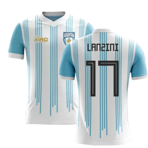 2024-2025 Argentina Home Concept Football Shirt (Lanzini 17) - Kids