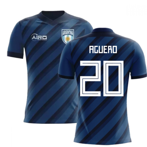 2024-2025 Argentina Away Concept Football Shirt (Aguero 20) - Kids