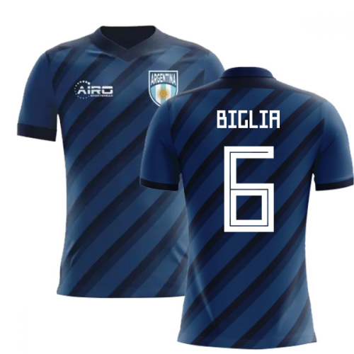 2024-2025 Argentina Away Concept Football Shirt (Biglia 6) - Kids