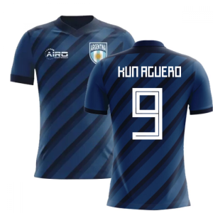 2024-2025 Argentina Away Concept Football Shirt (Kun Aguero 9) - Kids