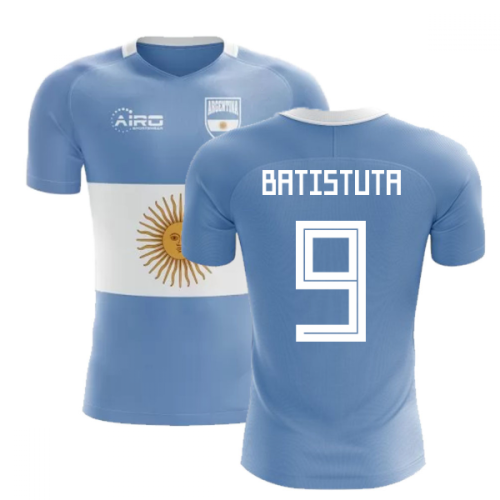 2024-2025 Argentina Flag Concept Football Shirt (Batistuta 9) - Kids