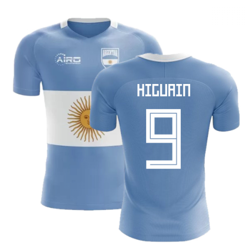 2024-2025 Argentina Flag Concept Football Shirt (Higuain 9) - Kids