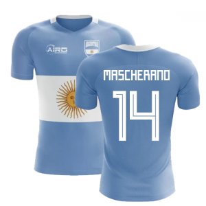 2024-2025 Argentina Flag Concept Football Shirt (Mascherano 14) - Kids