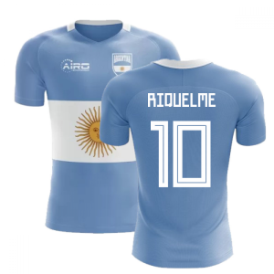 2024-2025 Argentina Flag Concept Football Shirt (Riquelme 10) - Kids