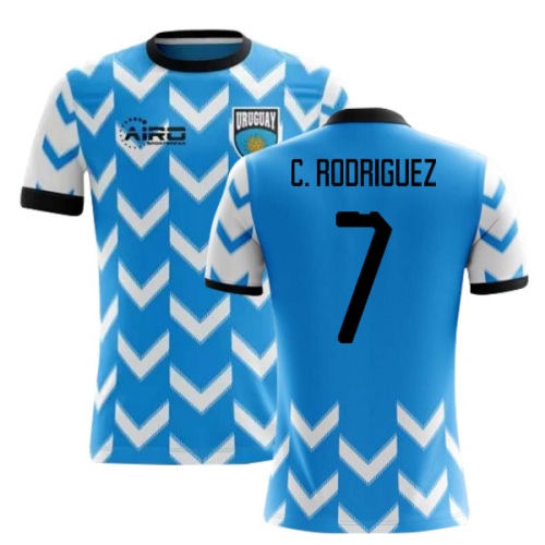 2024-2025 Uruguay Home Concept Football Shirt (C. Rodriguez 7) - Kids