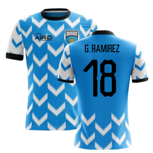 2024-2025 Uruguay Home Concept Football Shirt (G. Ramirez 18) - Kids