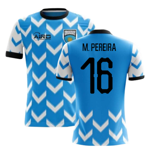 2024-2025 Uruguay Home Concept Football Shirt (M. Pereira 16) - Kids