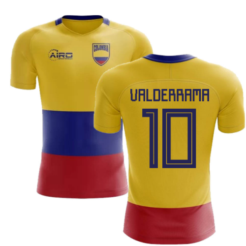 2024-2025 Colombia Flag Concept Football Shirt (Valderrama 10) - Kids