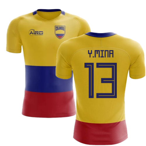 2024-2025 Colombia Flag Concept Football Shirt (Y.Mina 13) - Kids