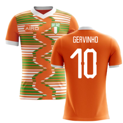 2024-2025 Ivory Coast Home Concept Football Shirt (Gervinho 10) - Kids