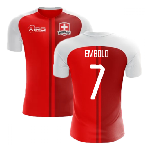 2024-2025 Switzerland Home Concept Football Shirt (Embolo 7) - Kids