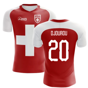 2024-2025 Switzerland Flag Concept Football Shirt (Djourou 20) - Kids