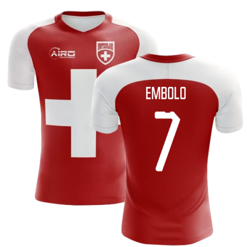 2024-2025 Switzerland Flag Concept Football Shirt (Embolo 7) - Kids