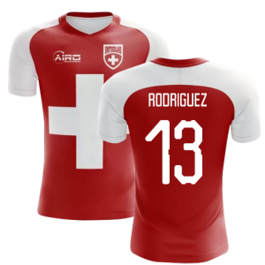 2024-2025 Switzerland Flag Concept Football Shirt (Rodriguez 13) - Kids