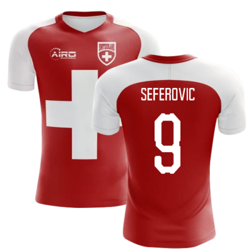 2024-2025 Switzerland Flag Concept Football Shirt (Seferovic 9) - Kids