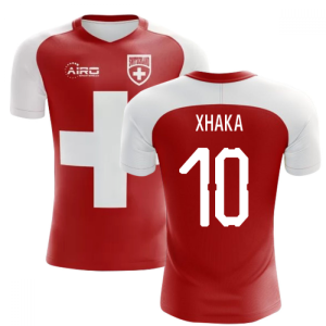 2024-2025 Switzerland Flag Concept Football Shirt (Xhaka 10) - Kids