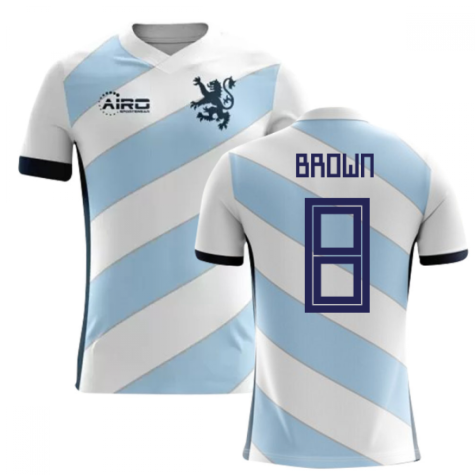 2024-2025 Scotland Away Concept Football Shirt (Brown 8) - Kids