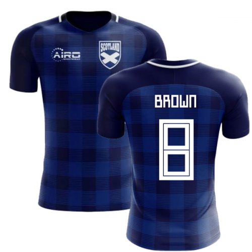 2024-2025 Scotland Tartan Concept Football Shirt (Brown 8) - Kids