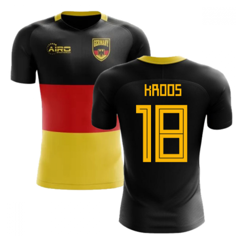 2024-2025 Germany Flag Concept Football Shirt (Kroos 18) - Kids