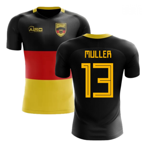 2024-2025 Germany Flag Concept Football Shirt (Muller 13) - Kids