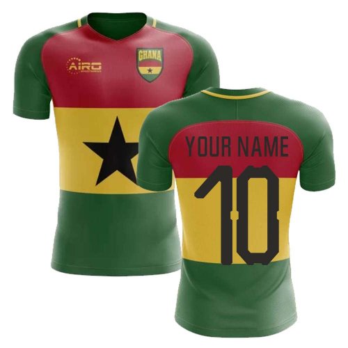 2024-2025 Ghana Flag Concept Football Shirt (Your Name)