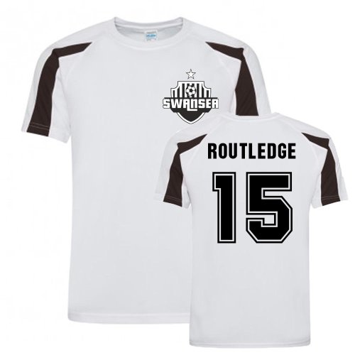 Wayne Routledge Swansea Sports Training Jersey (White)