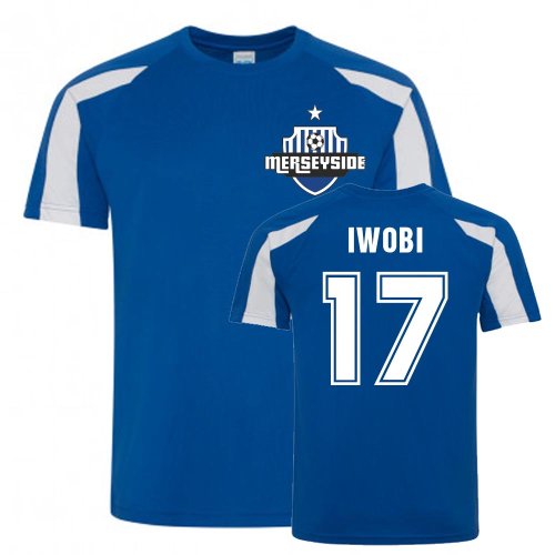 Alex Iwobi Everton Sports Training Jersey (Blue-White)