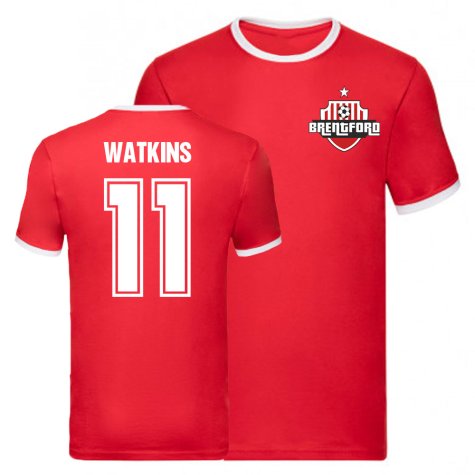 Ollie Watkins Brentford Ringer Tee (Red)