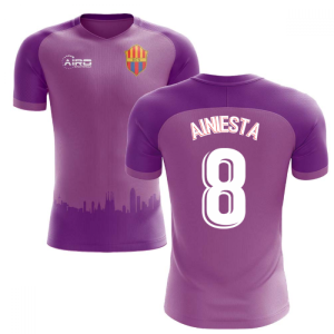 2020-2021 Barcelona Third Concept Football Shirt (A.Iniesta 8) - Kids