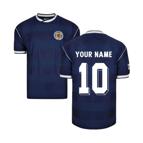 Score Draw Scotland 1986 Retro Football Shirt (Your Name)