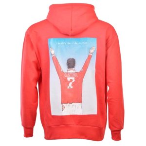 Manchester Reds Retro I Am Cantona Zipped Hoodie (Red)