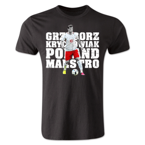 Grzegorz Krychowiak Poland Player T-Shirt (Black) Grzegorz Krychowiak Poland Player T-Shirt (Black)