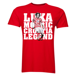 Luka Modric Croatia Player T-Shirt (Red) Luka Modric Croatia Player T-Shirt (Red)
