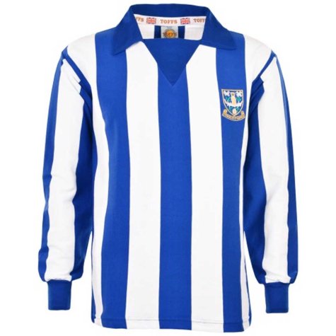 Sheffield Wednesday 1970s Stripe Retro Football Shirt