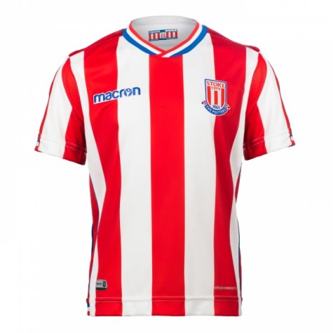 2017-2018 Stoke City Macron Home Shirt (Kids)