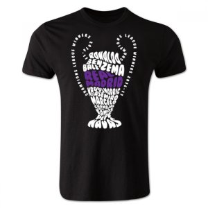 Real Madrid Champions League Trophy Winners T-shirt (Black) Real Madrid Champions League Trophy Winners T-shirt (Black)