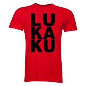 Romelu Lukaku Man Utd T-Shirt (Red/Black) Romelu Lukaku Man Utd T-Shirt (Red/Black)