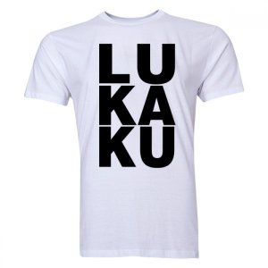 Romelu Lukaku Man Utd T-Shirt (White/Black) Romelu Lukaku Man Utd T-Shirt (White/Black)