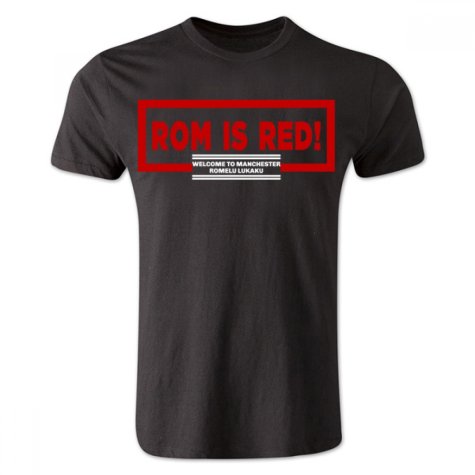 Romelu Lukaku ROM Is Red T-Shirt (Black)