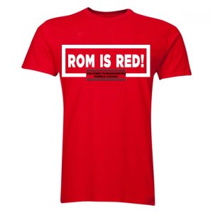 Romelu Lukaku ROM Is Red T-Shirt (Red) Romelu Lukaku ROM Is Red T-Shirt (Red)