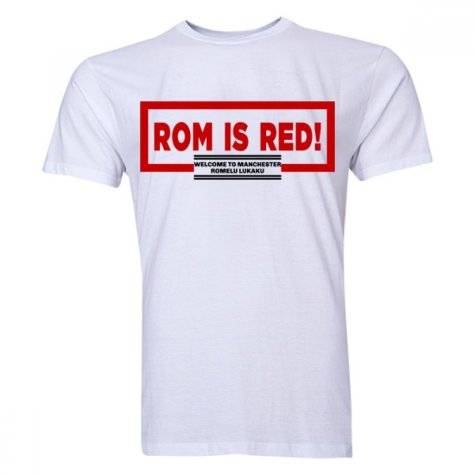 Romelu Lukaku ROM Is Red T-Shirt (White)