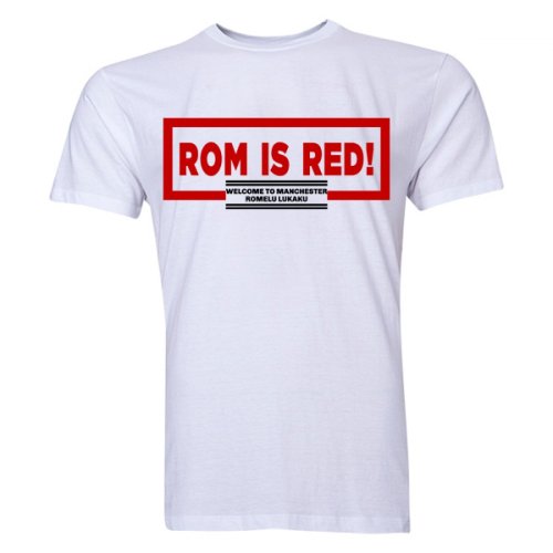 Romelu Lukaku ROM Is Red T-Shirt (White)
