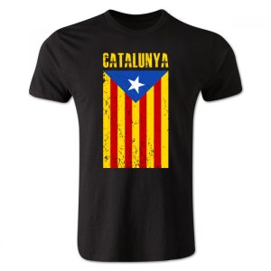Catalonia Flag T-Shirt (Black) - Kids Catalonia Flag T-Shirt (Black) - Kids