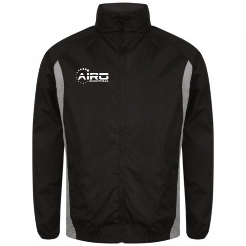 Airo Sportswear Tracksuit Top (Black-Silver)