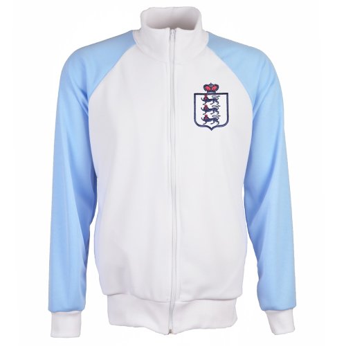 England 2018 Raglan Retro Track Jacket (White)